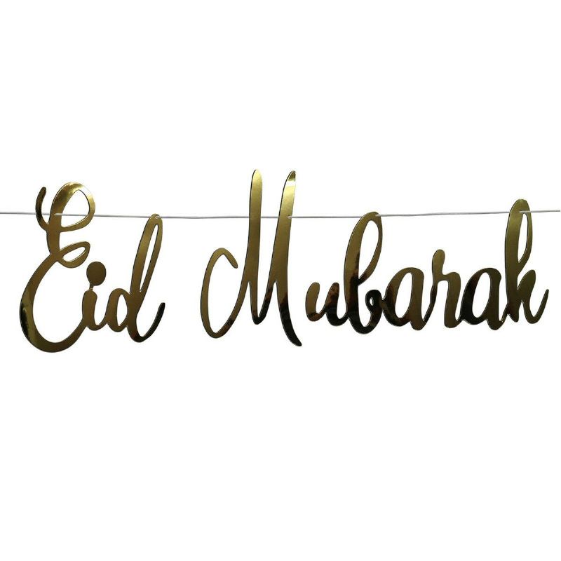 Eid Mubarak Ramadán Kareem Islam Prapory Home Party Banner Dekorace