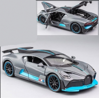 Hliníkové Sportovní Auto Bugatti Divo Zvuková Světla Otevřených Dveří