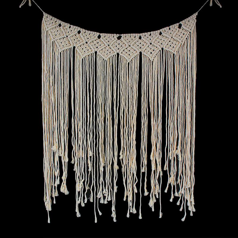 Macrame Backdrop Curtains Visící Bo Ho Svatební Věšák Bavlna Wall Art Home Decor