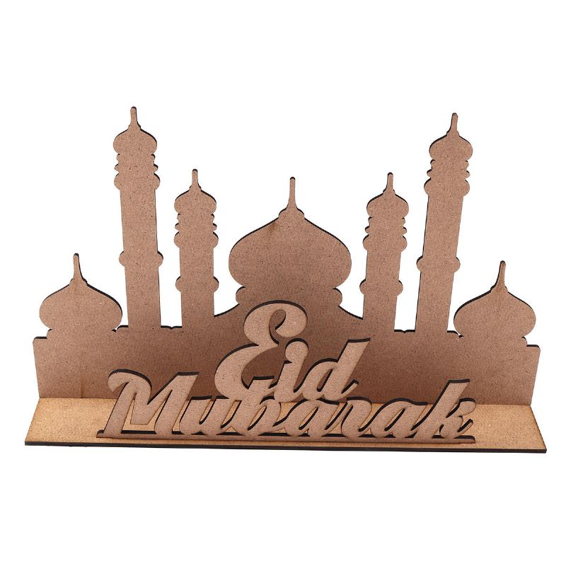 Mdf Eid Ramadan Mubarak Adventní Kalendář Odpočítávání Diy Stand Domácí Dekorace