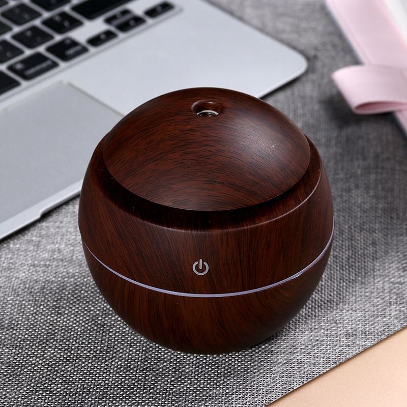 Mini Zvlhčovač Vzduchu Usb Aroma Difuzér Aromaterapie Esenciálního Oleje Wood Grain