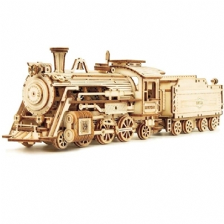 Model Vlaku 3d Dřevěná Logická Hračka