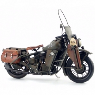 Motocykl Vintage Starožitný Klasický Vojenský Model Retro