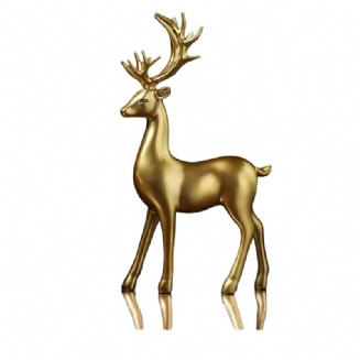 Pryskyřice Deer Golden Bull Figurky Home Decor