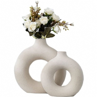 Severská Kruhová Váza Dutý Keramický Květináč