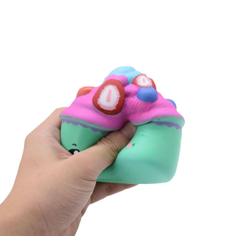 Slow Rebound Pu Squeezetoys Simulace Kreslený Donut Dort Zmrzliny Tlakové Uvolnění Squishy Toys Barva Náhodná