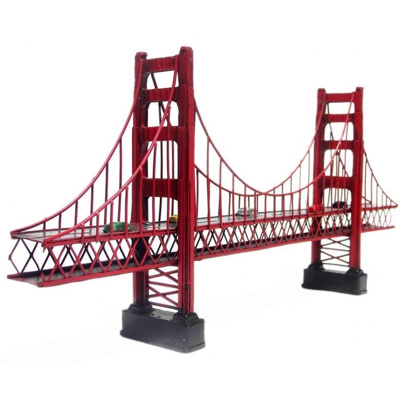 Starožitný Klasický Golden Gate Bridge V San Franciscu Model Retro Vintage