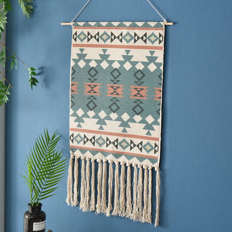 Tapiserie Macrame Nástěnný Závěs Chic Bohemian Home Dekorace Pokoje Geometric Art Mat