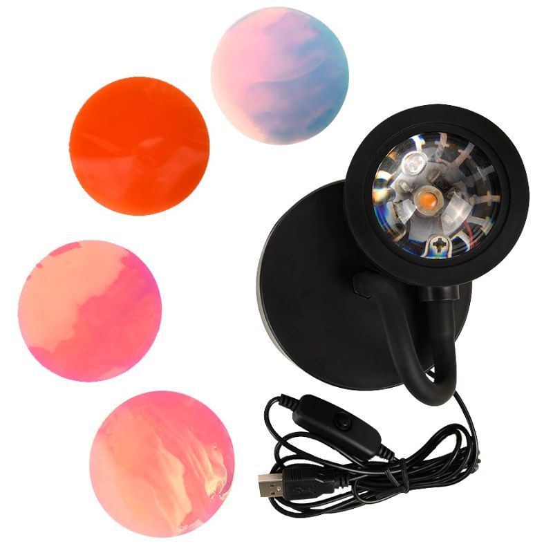 Usb Sunset Lampa Projector Mood Light