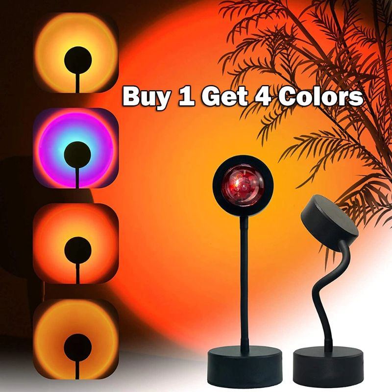 Usb Sunset Lampa Projector Mood Light