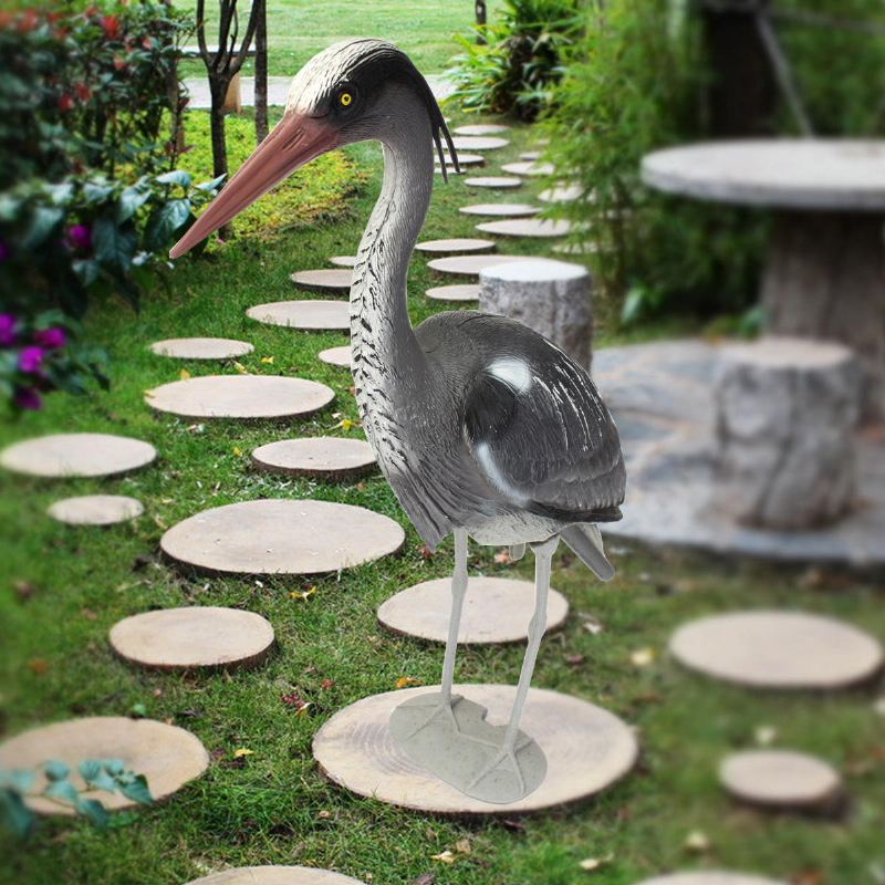 Velká Plastová Návnada Heron Garden Decoration Plašič Ptáků Rybí Jezírko Koi Dekorace