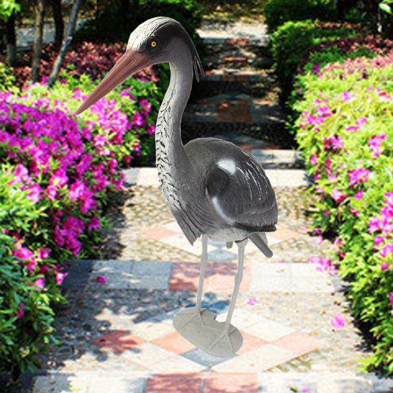 Velká Plastová Návnada Heron Garden Decoration Plašič Ptáků Rybí Jezírko Koi Dekorace