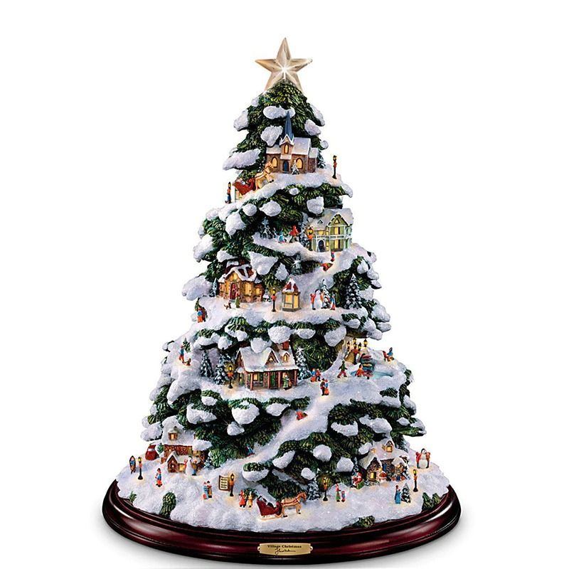 Veselé Vánoční Strom Samolepky Rotující Socha Nebo Dekorace