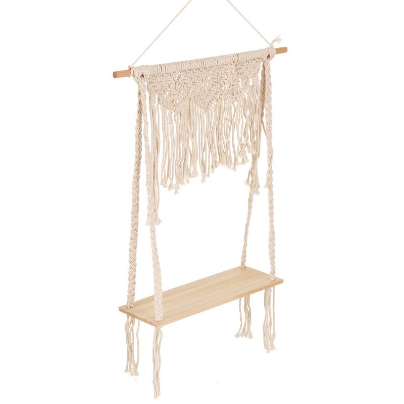 Woven Macrame Boho Plant Hanger Holder Tapiserie Nástěnné Umění Pro Domácí Nástěnnou Dekoraci