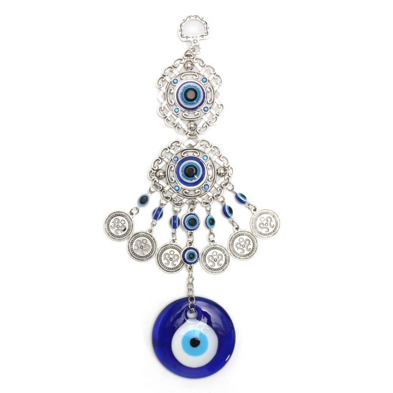 Závěsný Přívěsek Turecké Řecké Modré Sklo Evil Eye Lucky Eye Charm