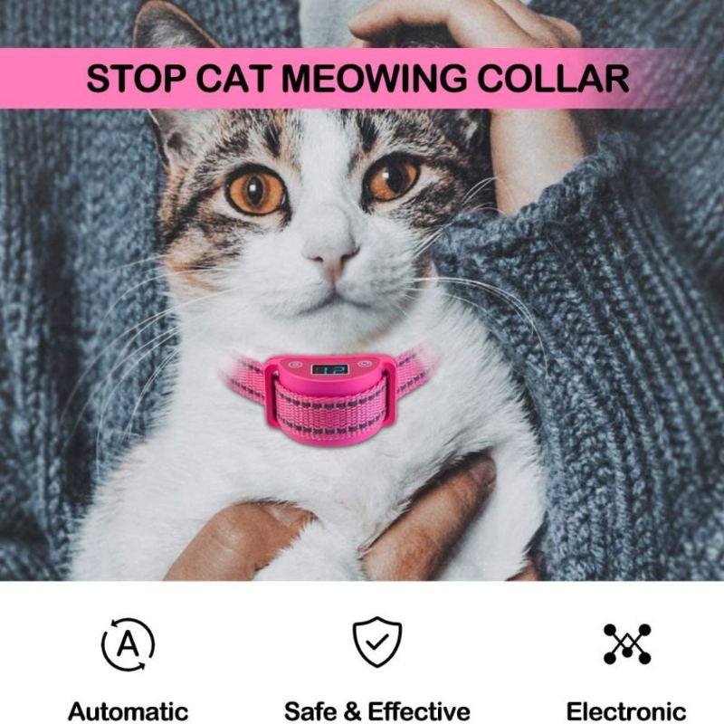 Automatický Trenažér Proti Mňoukání Obojku Cat Shock Collar