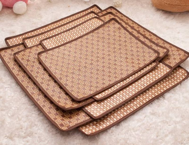 Domácí Mazlíček Pes Kočka Horké Léto Chladící Postýlka Ratan Tatami Bamboo Cosy Spa Pad Mat Multiuse Seat