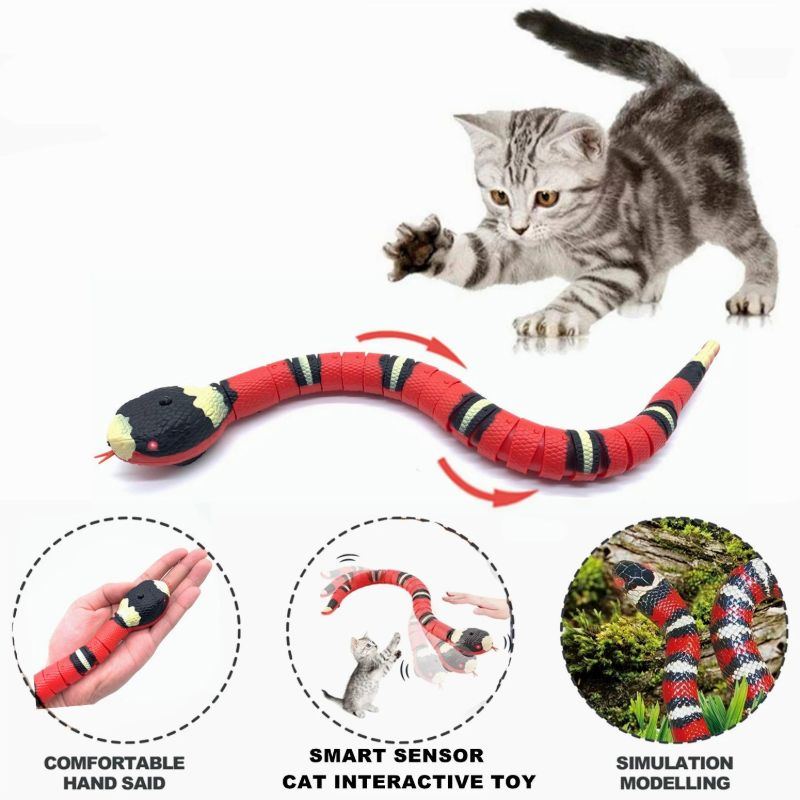 Elektrická Interaktivní Hračka Cat Snake Smart Sensing