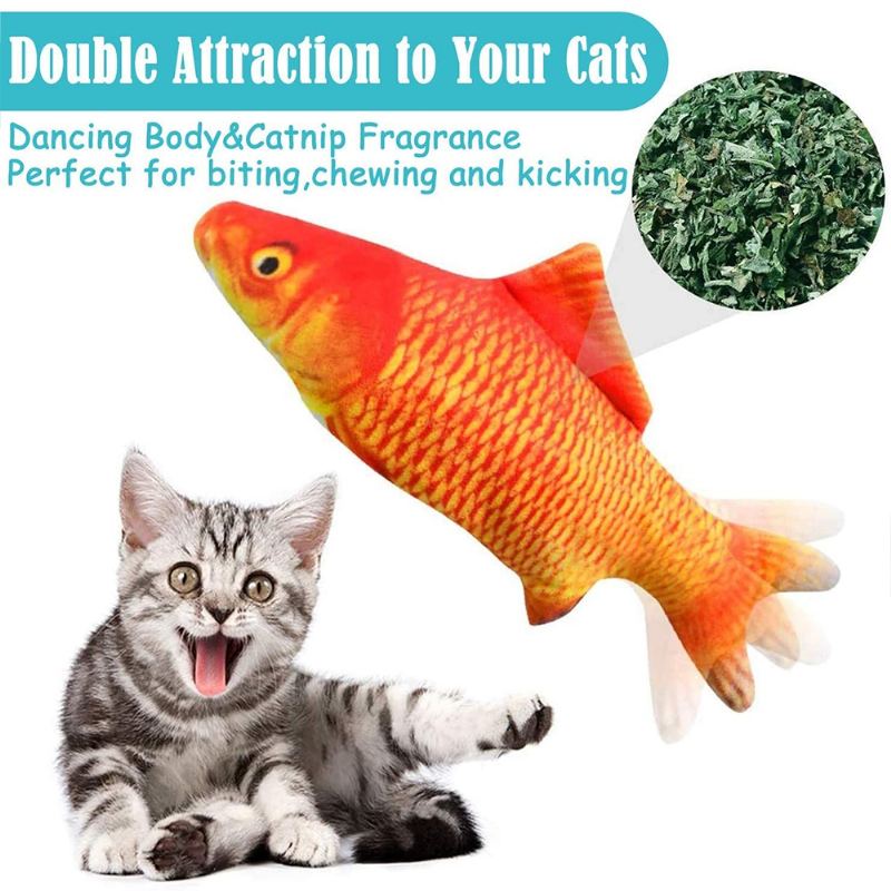 Floppy Fish Cats Interaktivní Pohyblivé Hračky Catnip