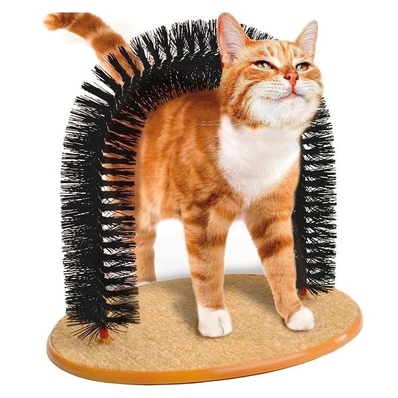 Hračka S Masážním Kartáčem Cat Arch Self Grooming Cleaner Na Vlasy