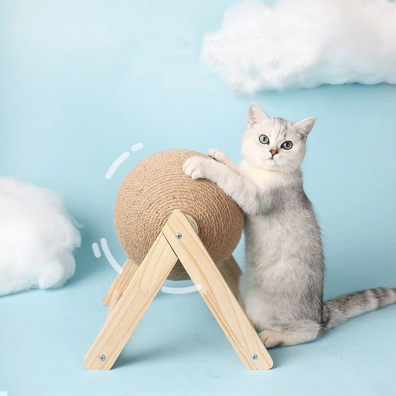 Kočičí Hrací Koule Kitten Sisal Rope Ball Board