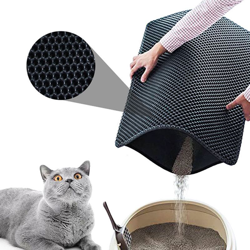 Velká Podložka Na Podestýlku Pro Kočky S Dvojitou Vrstvou Protiskluzový Design Odolný Proti Moči A Vodě