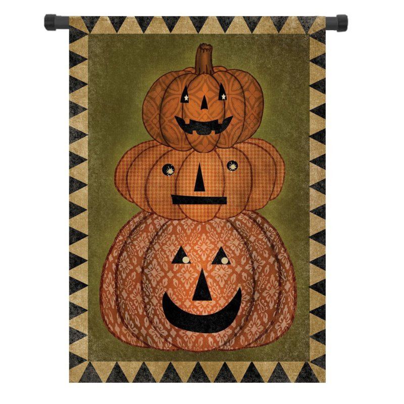 30x45cm Halloween Dýně Polyester Uvítací Vlajka Zahradní Sváteční Dekorace