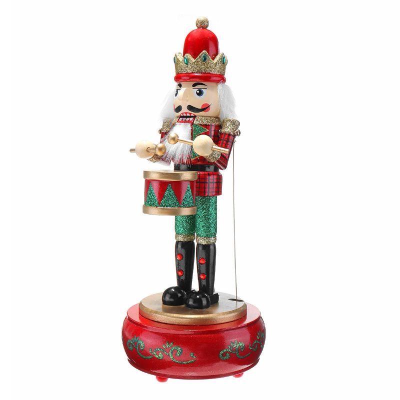 32cm Wooden Guard Louskáček Voják Hračka Music Box Vánoční Dekorace Dárek
