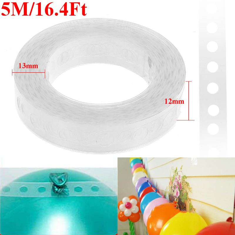 5m Balónek Zdobící Provázek Diy Balónkový Oblouk Páska Dárková Dekorace 12mm