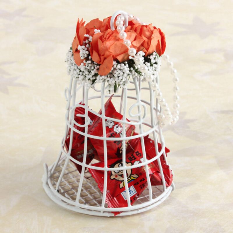 Bird Cage Wedding Candy Sweet Box Party Dárkové Bonboniéry Čokoládový Květ Metel Box