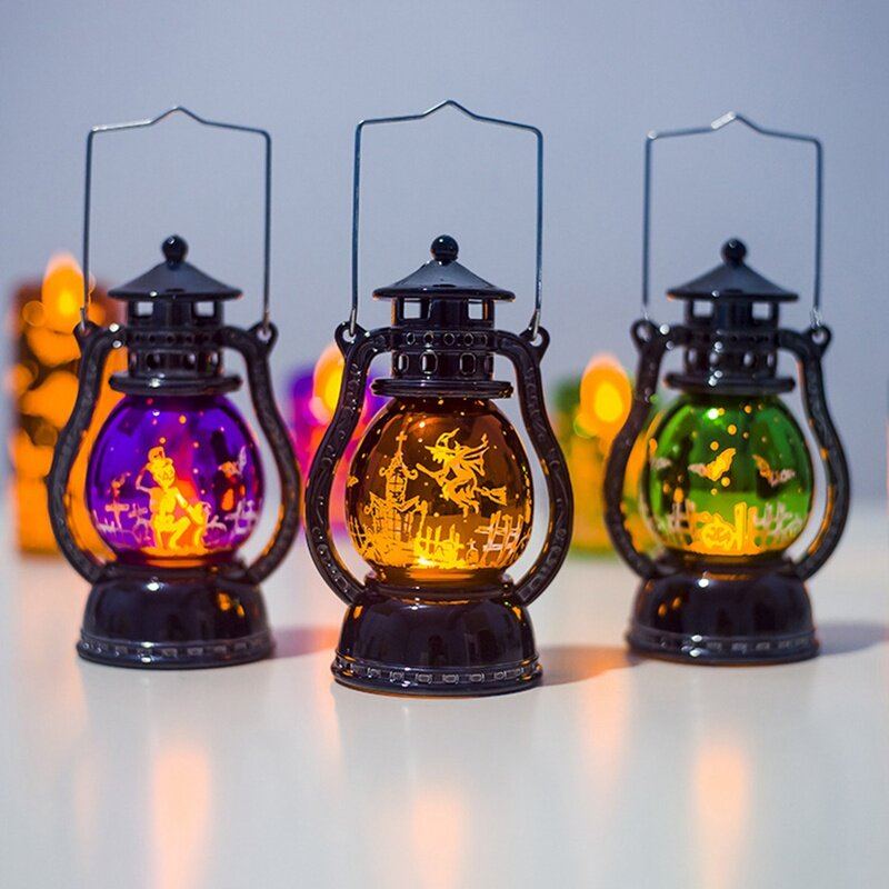 Halloween Retro Galvanické Malé Olejové Lampy Wind Light Oslnivé Hračky Pro Domácí Barovou Školu Decor