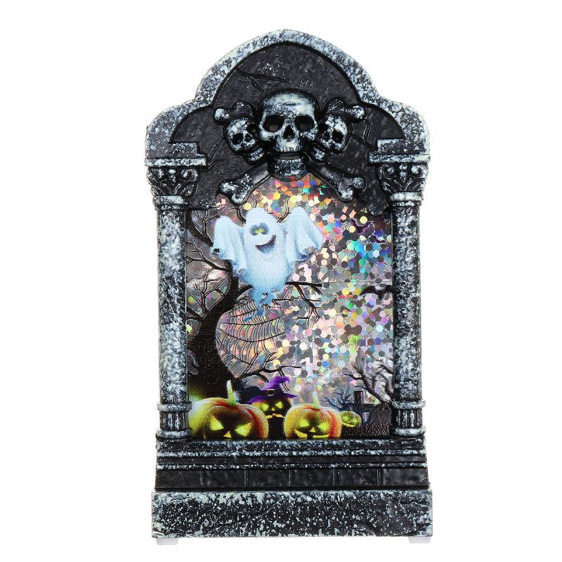 Halloweenský Náhrobek Light Box Světelné Dekorace Prop Náhrobní Kámen Led Téma Party Decor