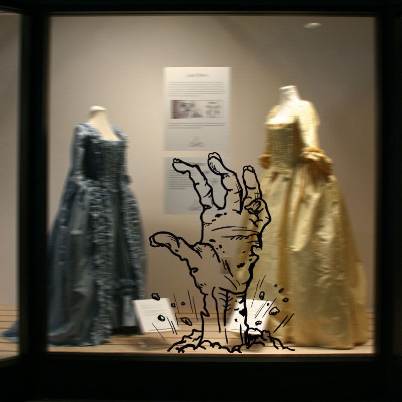 Hallowen Ghost Hand Glass Window Dekor Nálepka Na Zeď Party House Domácí Dekorace Kreativní