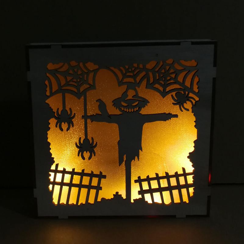 Jm01497 Scarecrow Led Světlo Halloween Dekorace Nástěnná Lampa Pro Slavnostní Párty