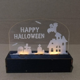 Jm01508 1 Ks Halloweenská Dekorace Led Lampa Svíčka S Led Čajovými Svíčkami Pro Halloweenské
