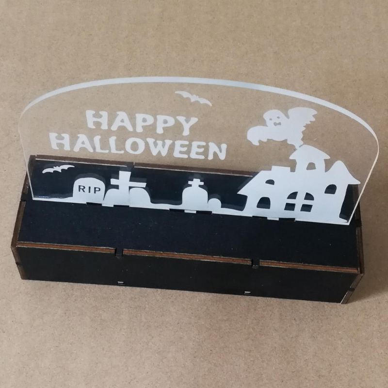 Jm01508 1 Ks Halloweenská Dekorace Led Lampa Svíčka S Led Čajovými Svíčkami Pro Halloweenské