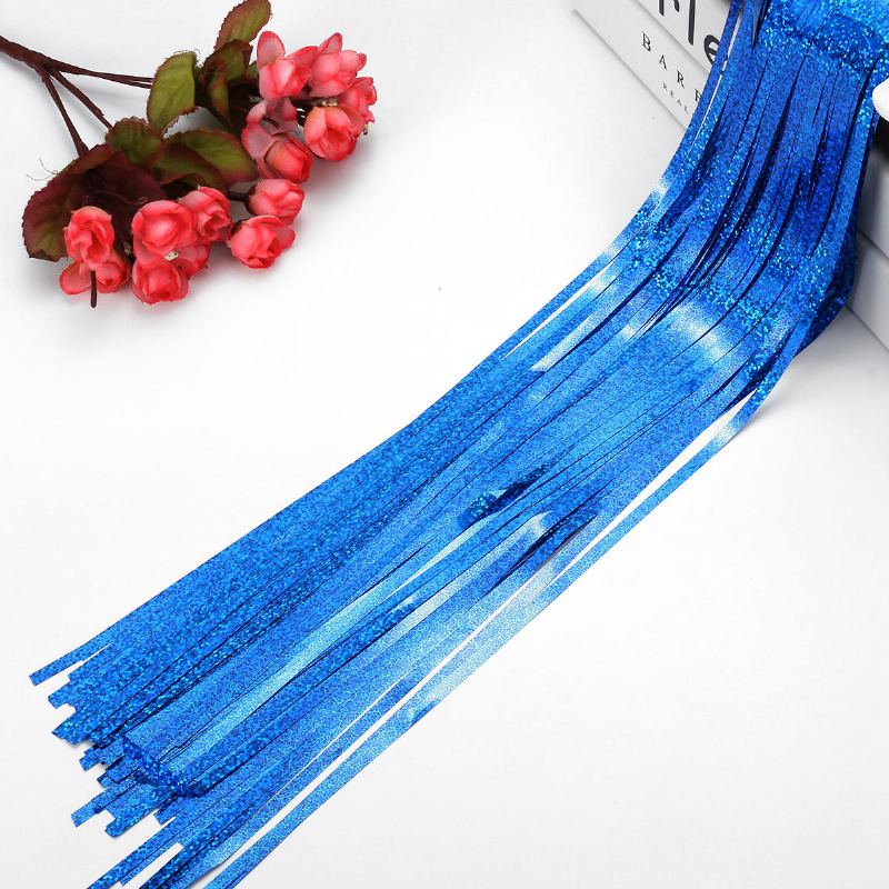 Kovové Fólie Třásně Rain Tassel Curtain Decor Dekorace Narozeninové Svatební Party