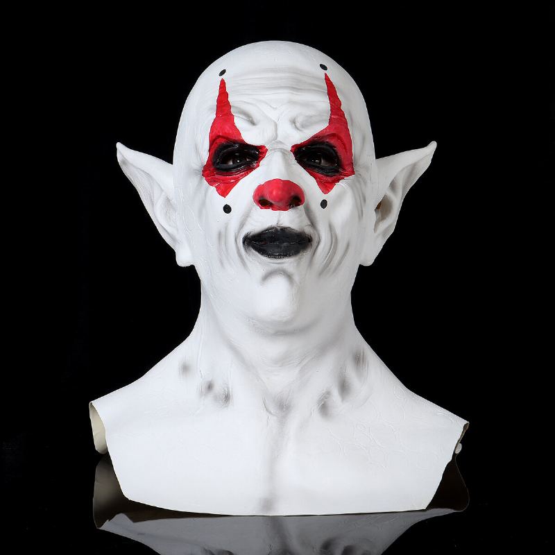 Maska Halloween Imp Pokrývka Hlavy Demon Klaun Upíra Orka