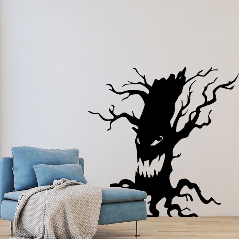 Miico Fx3014 Halloween Samolepka Kreslená Se Vzorem Ghost Tree Odnímatelné Samolepky Na Zeď