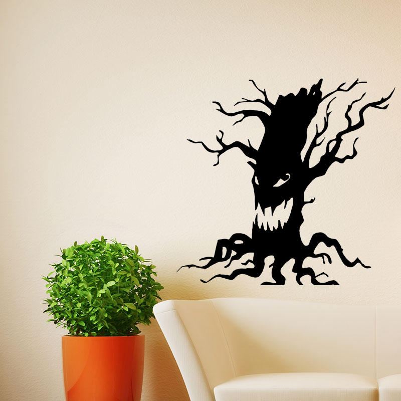 Miico Fx3014 Halloween Samolepka Kreslená Se Vzorem Ghost Tree Odnímatelné Samolepky Na Zeď