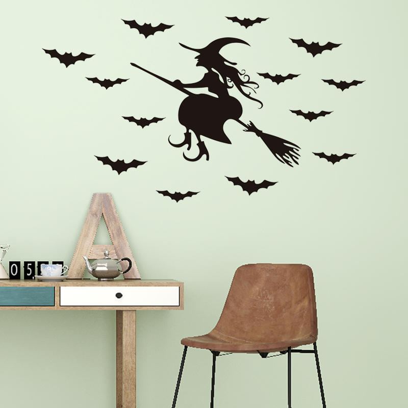 Miico Fx3028 Halloween Sticker Samolepka Na Zeď Odnímatelné Samolepky Pro Dekoraci Pokoje