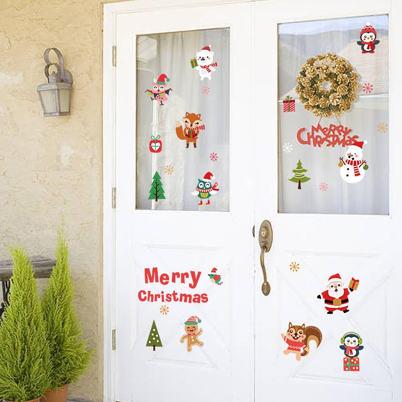 Miico Sk6038 Christmas Sticker Novetly Cartoon Stickers For Kids Room Decoration Party