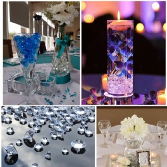 Svatební Dekorace 1000 Ks 4.5 mm Akrylové Krystaly Konfety Na Stůl Rozptylové Událost