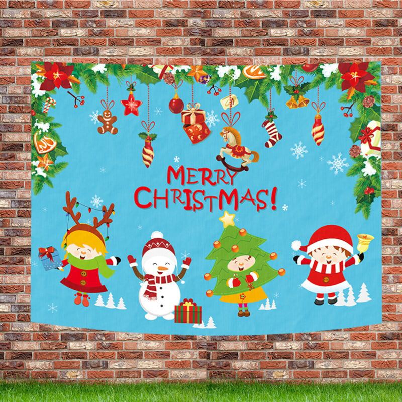 Vánoční Wall Art Závěsné Tapiserie Dekor Pozadí Tkanina Pro Domácí Dekorace