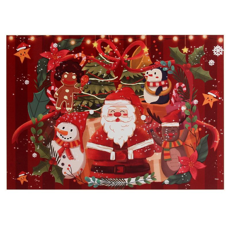 1000ks Vánoční Santa Sněhulák Elk Puzzle Skládačka Pro Dospělé Pro Děti Dárek