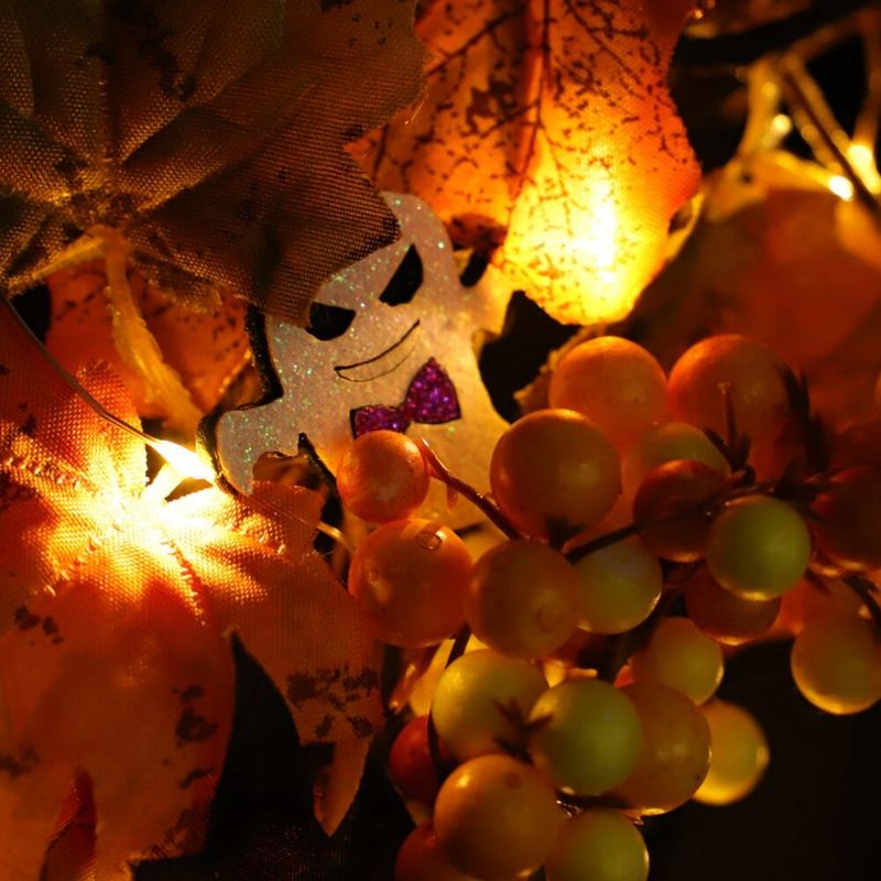 20led Halloweenská Party Věnec Osvětlení Domova Nástěnné Dekorace Ozdoby