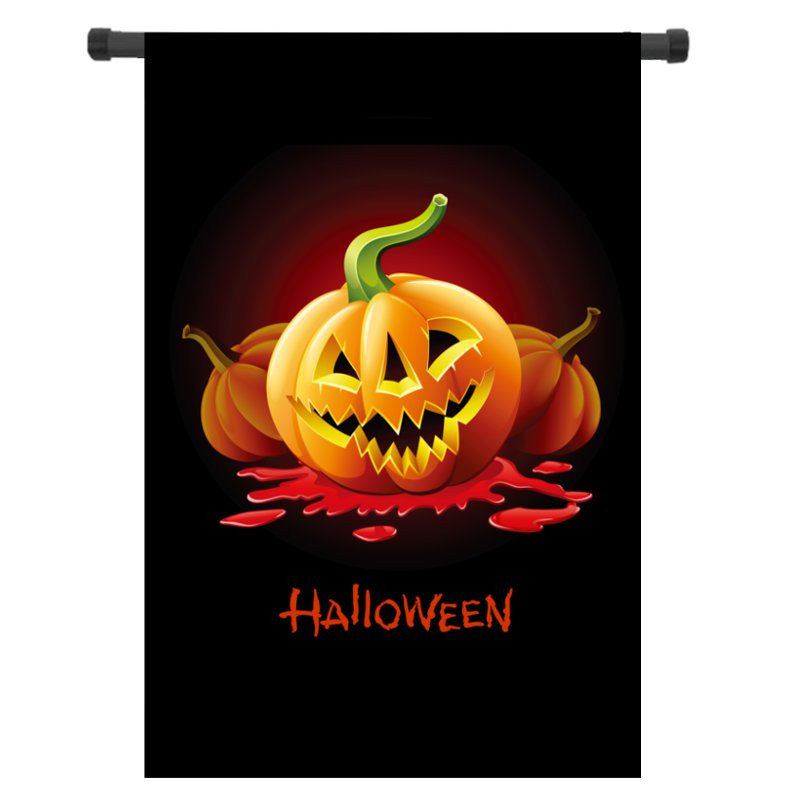 30x45cm Halloween Polyester Demon Dumpkin Flag Zahradní Sváteční Dekorace