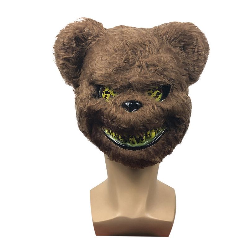 Bloody Killer Rabbit Bear Mask Strašidelná Halloweenská Maska Halloween Plyšová Cosplay Hororová