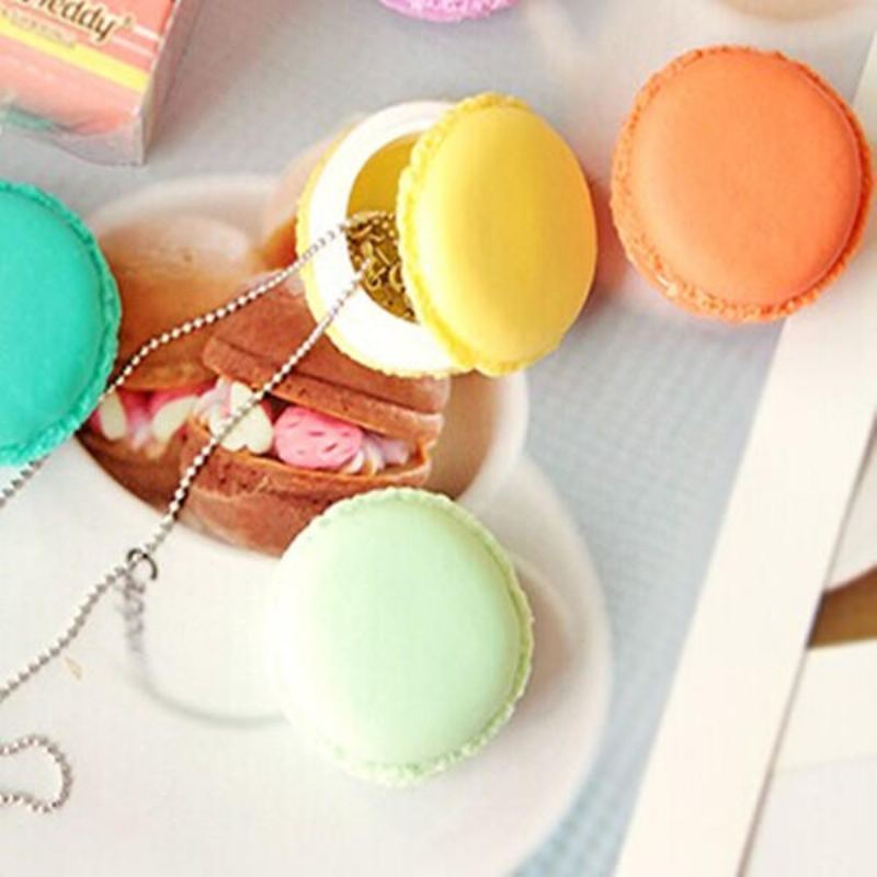 Cute Candy Color Macaron Mini Narozeninová Dárková Krabička Vodotěsná Na Šperky S Prsteny