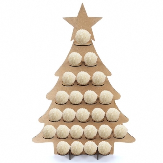 Dřevěný Rodinný Adventní Kalendář Vánoční Stromeček S 25 Stojany Na Čokoládu Diy Dekorace